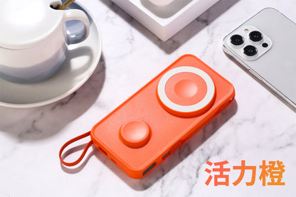 特價 KS20雙色無敵 22.5W磁吸行動電源 手錶、手機可用 雙向快充 磁吸行動電源10000mAh容量