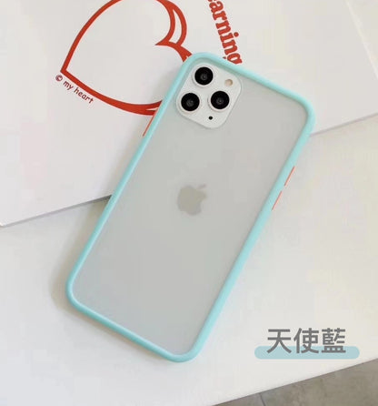 【幻彩羽盾-防護殼】精選7色～ iPhone 11/11pro /11pro max【可更換按鍵 耐髒磨砂】
