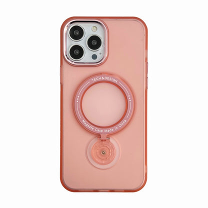 iPhone 15系列13/14/12/11系列【360°旋轉磁吸支架防摔殼】看片神器～多角度調節支架，磨砂半透magsafe磁吸保護殼  四色可選
