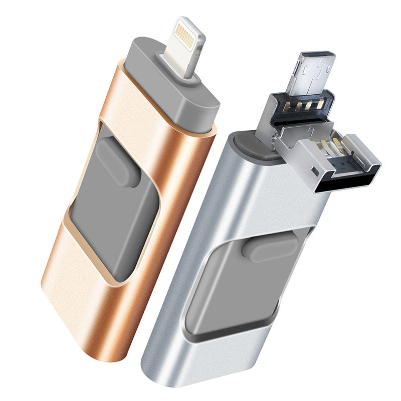 【多功能OTG四合一USB3.0高速隨身碟】、手機專用OTG碟，大容量傳輸存取超方便，有了它 手機擴大容量超easy