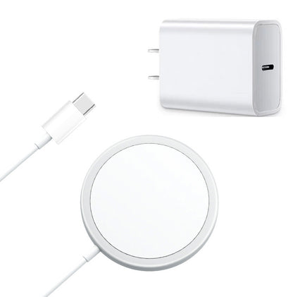 iphone 12系列 15w磁吸快速無線充電器 magsafe//無需對位，自動吸附充電，邊充電邊玩手機