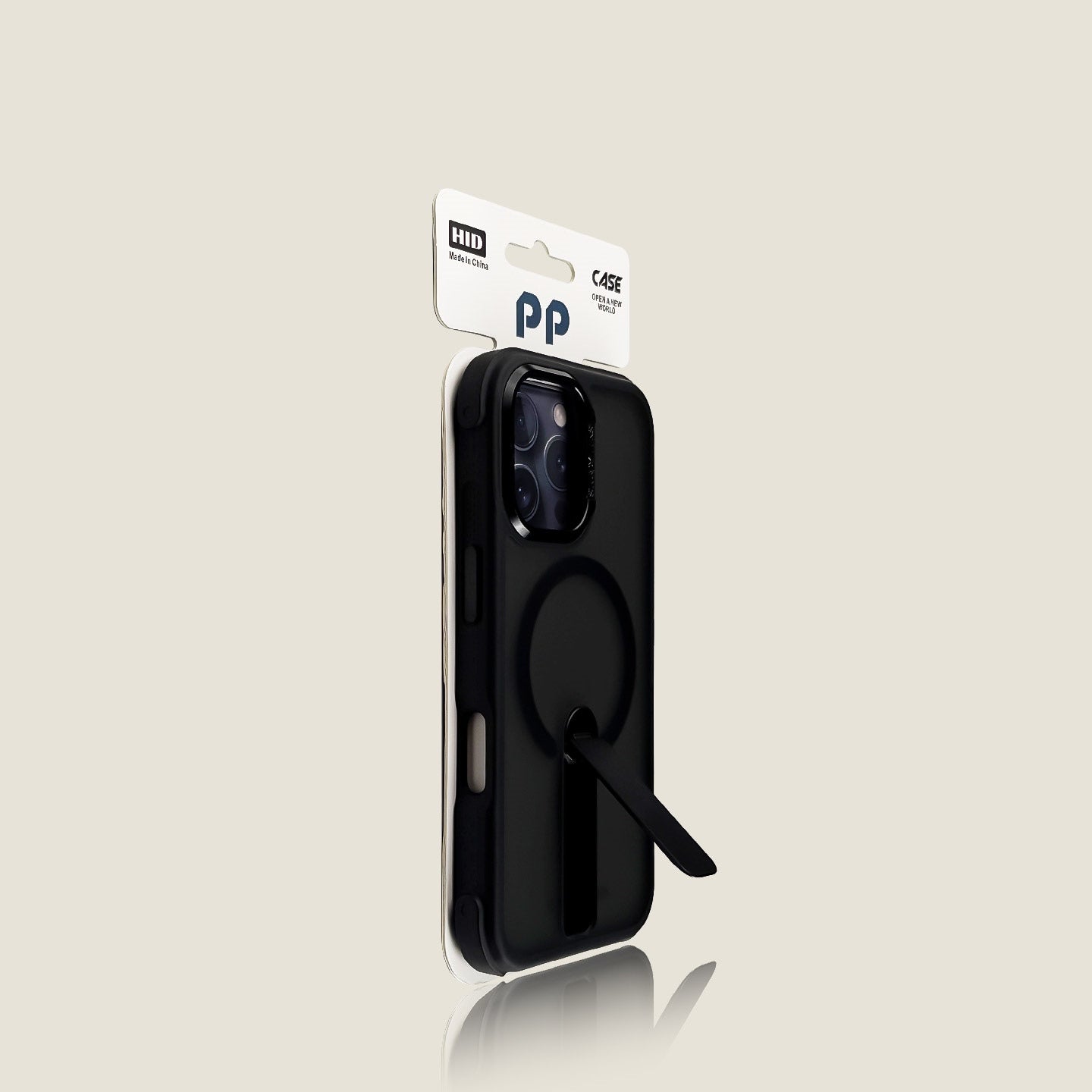 【直立旋轉支架】多巴胺超美色 iphone 雙倍增厚邊角磁吸防摔殼