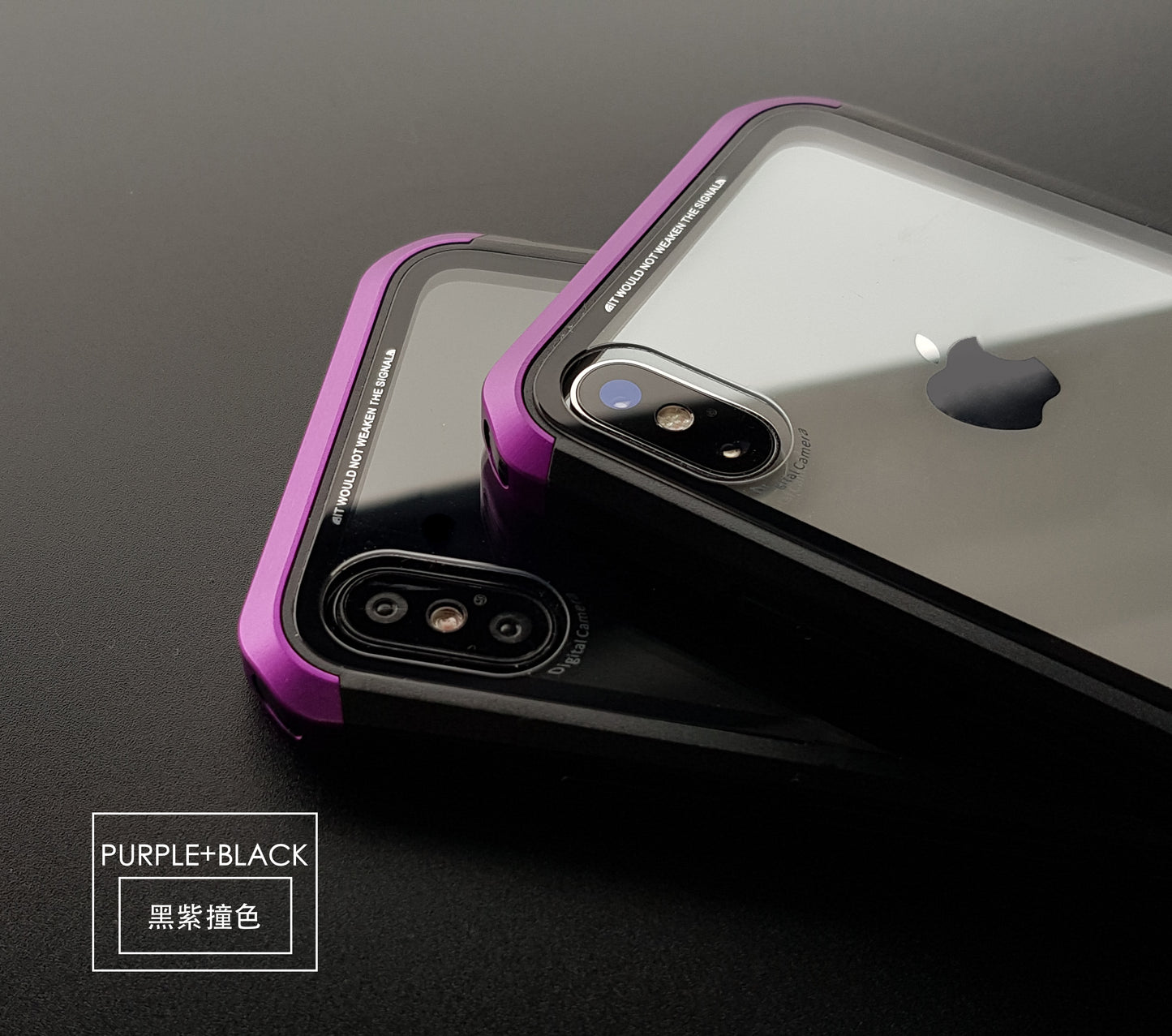 二代鋼盾【VP吸血鬼】iPhone X / Xs【鋁合金鋼化玻璃防摔殼】免螺絲雙材質 截斷金屬 訊號無阻
