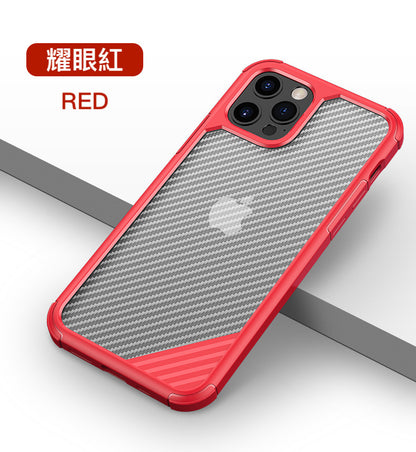 iPhone 極致碳纖防摔殼【TPU+PC軍規防摔雙材質】