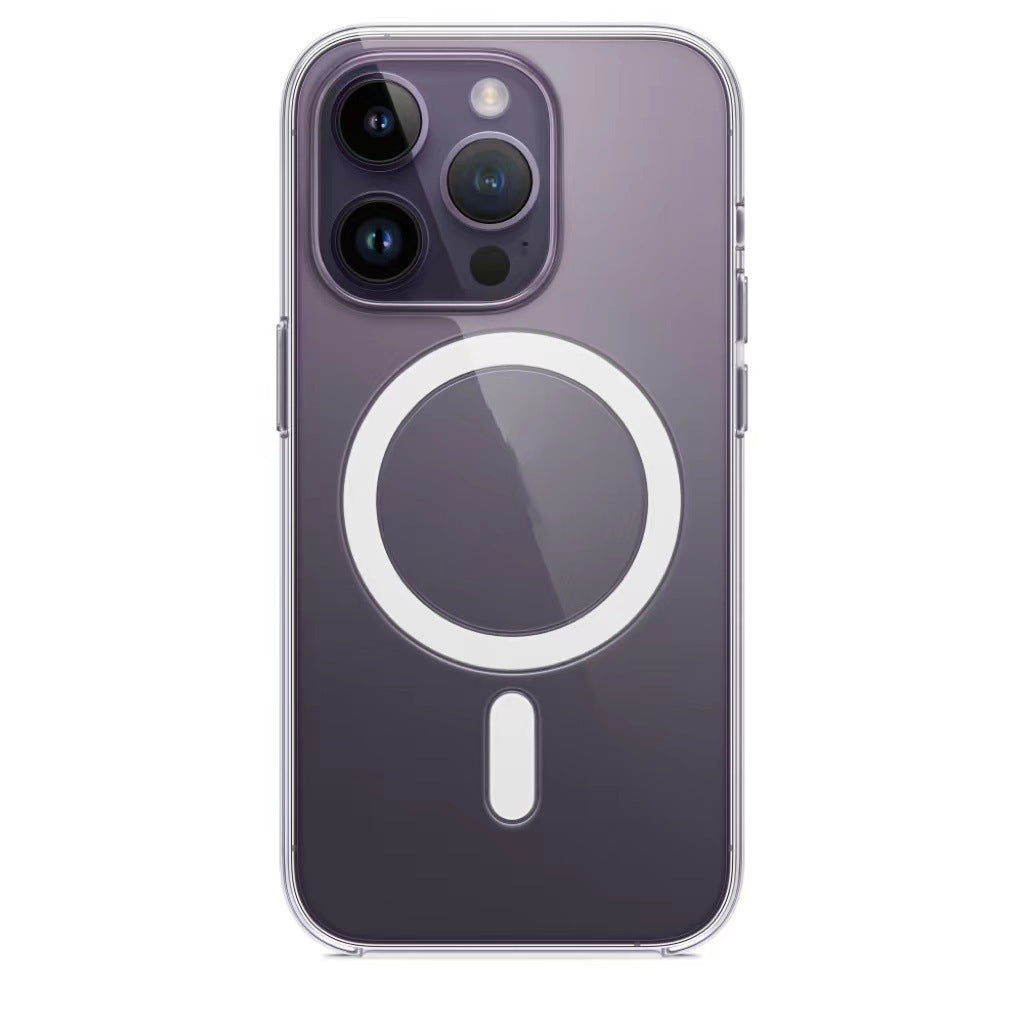 iPhone磁吸透明保護殼 【增加magasafe磁力吸附】支援蘋果全型號